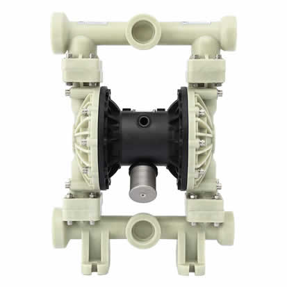 2 inch Plastic Air-Operated Double Diaphragm Pump Max Capacity 100gpm