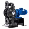80MM Electric Double Diaphragm Pump Max Capacity 65GPM