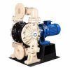 80MM Electric Double Diaphragm Pump Max Capacity 65GPM
