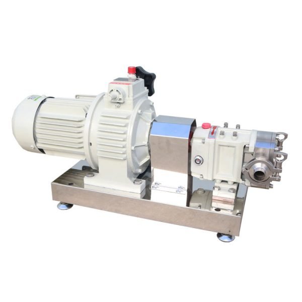 High viscosity rotary lobe pump for glycerin grease oyster sauce