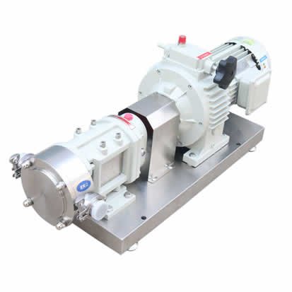 Food grade rotary lobe pump for oyster sauce