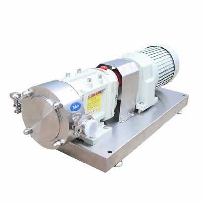 Food grade rotary lobe pump for jelly